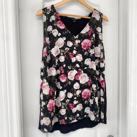 Torrid - Floral Georgette Knit Back Tank - Picture 4 of 11